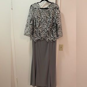 Cachet Gray/Silver Full Sequin Dress